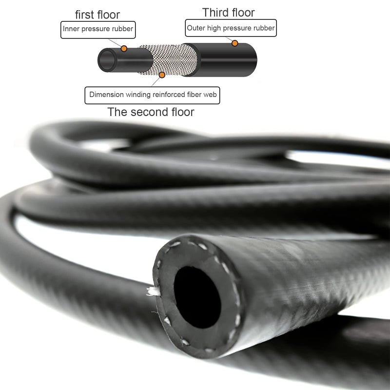 RUIDELI 1/4 id fuel line NBR 10ft 1/4 inch fuel line hose 4AN 6mm for Small Engines Fuel System  E85 & E10 Oils  etc. - Image 4